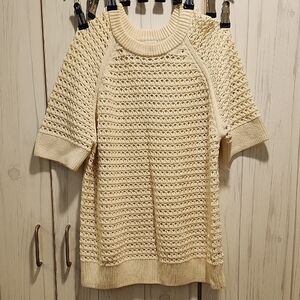 Varley Cream Open-Knit Women's Sweater